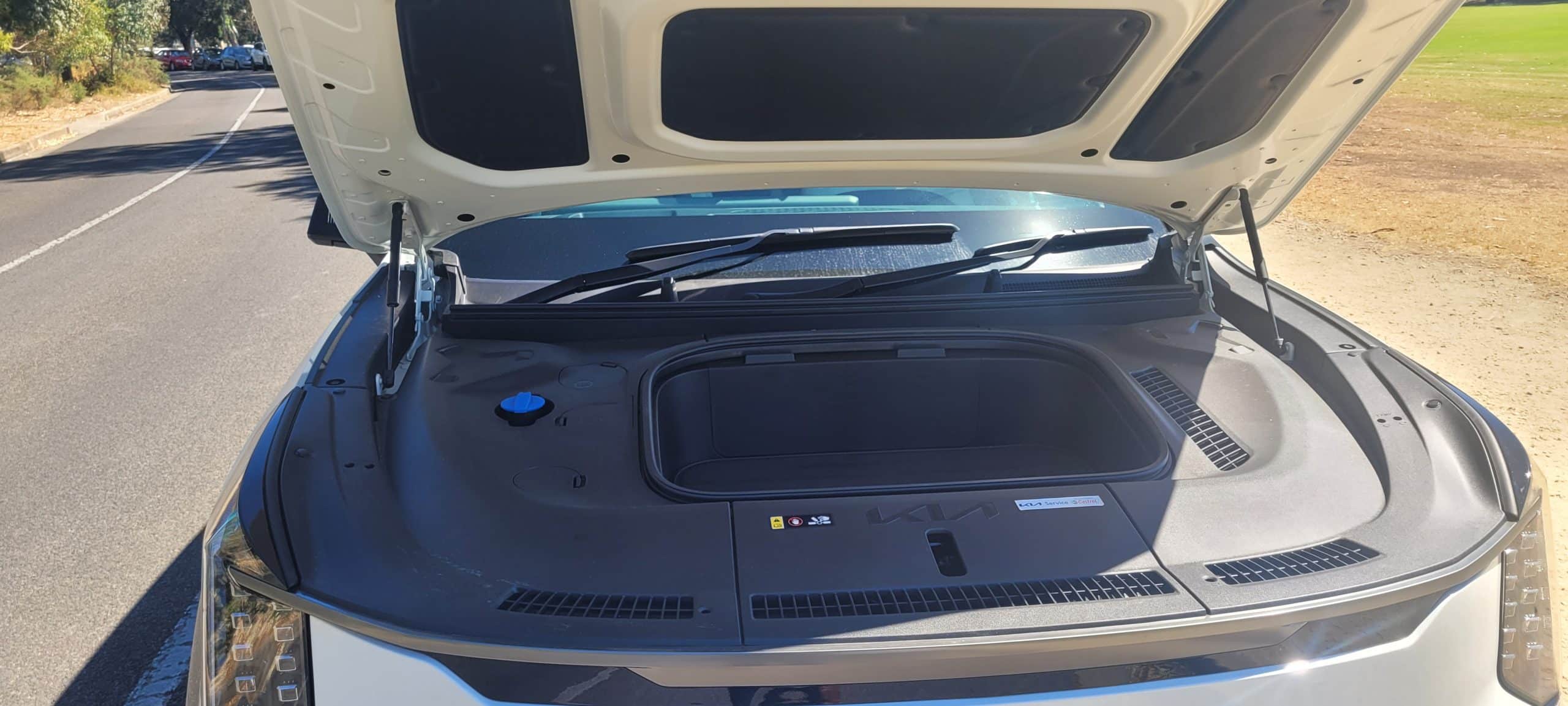 Kia EV9 front storage space