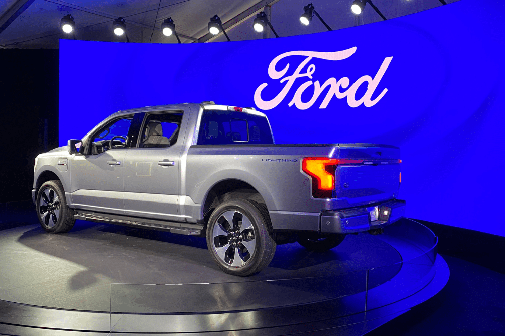 Ford F-150 Lightning electric twin-cab ute.