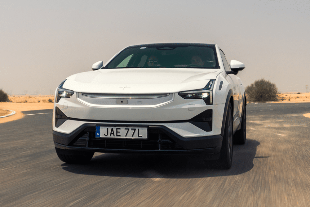 White Polestar 3 front view