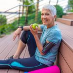 Healthy Australian woman sitting