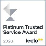 Feefo Platinum Trusted Service Award 2023