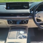 Matte White 2024 Genesis G80 EV front dash view