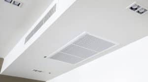 Ducted reverse cycle air conditioner vents installed in a home