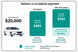 Car loan balloon vs no balloon